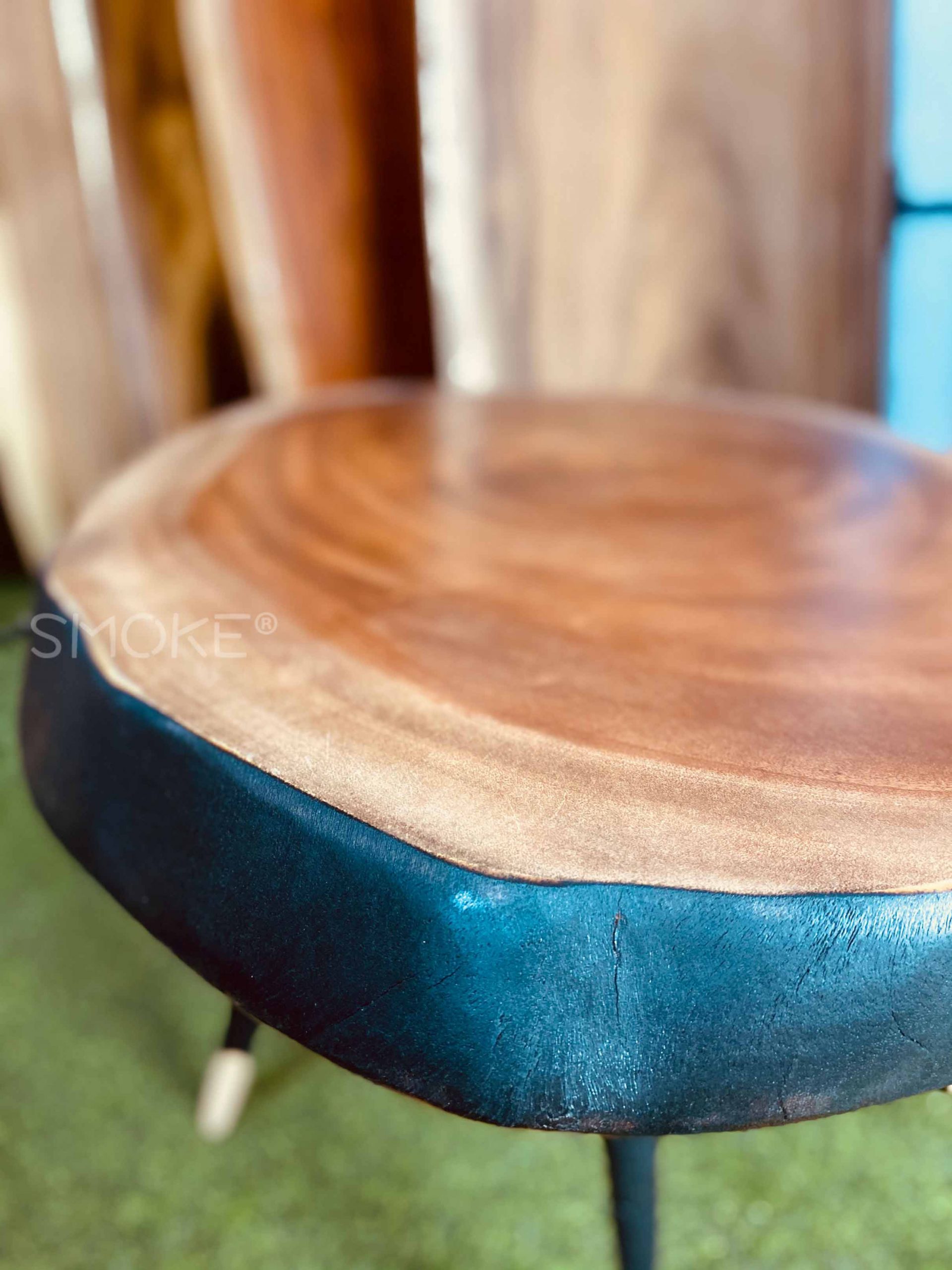 Mahogany coffee table charred zoom