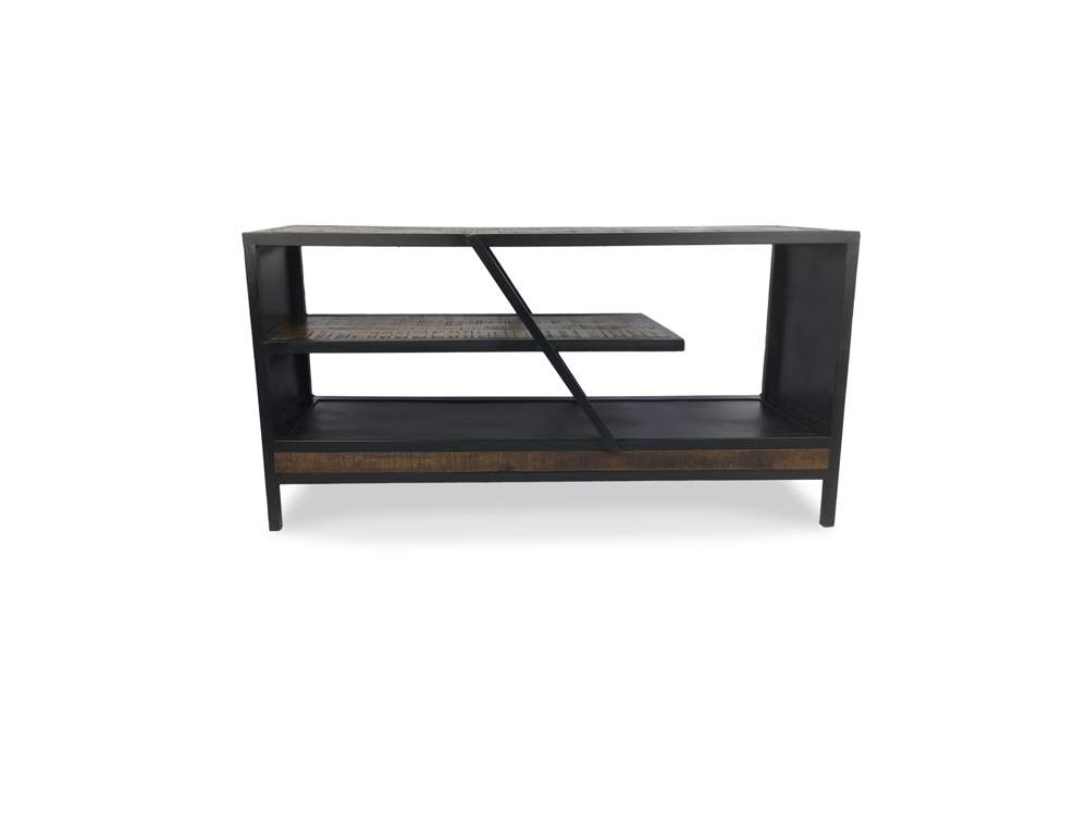 black console table