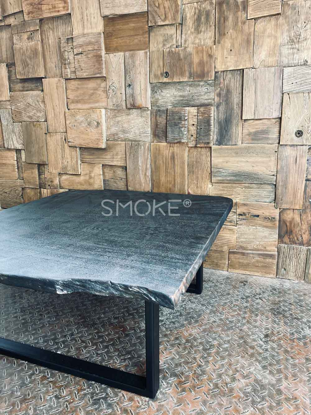 charred coffee table