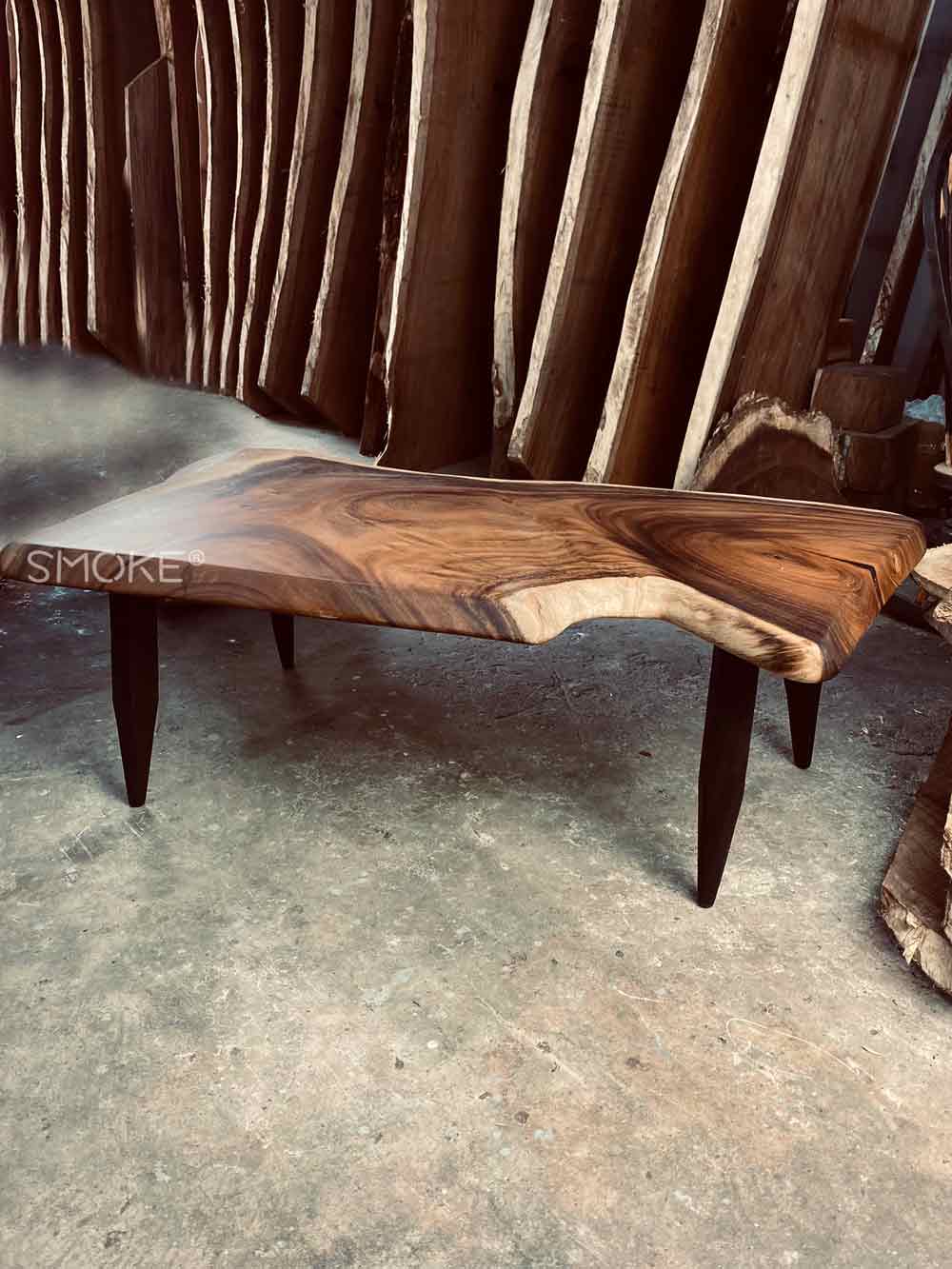 live edge coffee table