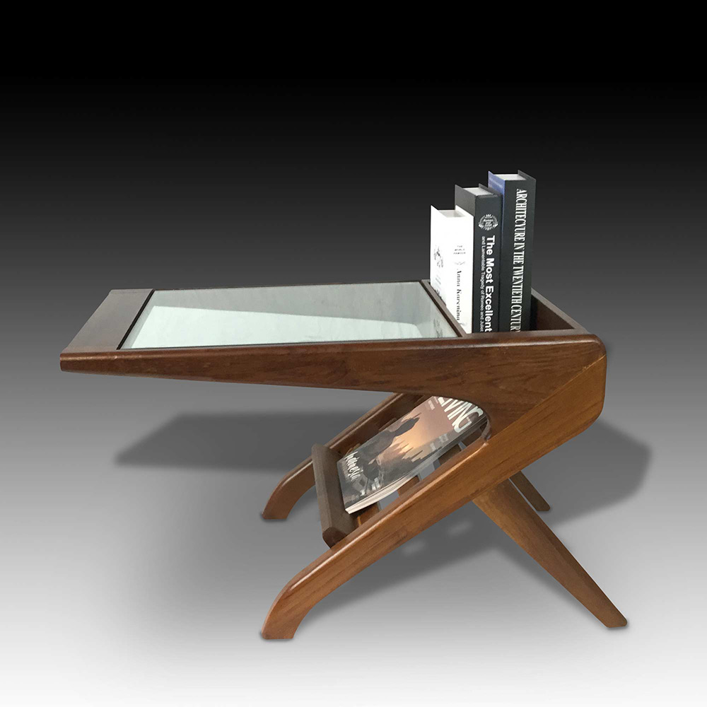 Side kick mini teak wood coffee table